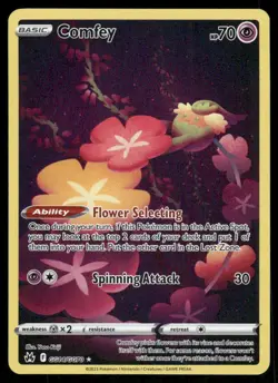Pokemon Cards Comfey GG14/GG70 Crown Zenith Galarian Gallery Holo NM *6 - Image 1
