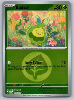 BUDEW (ENERGY SYMBOL PATTERN) 016/217 REVERSE HOLO POKEMON ASCENDED HEROES NM/M - Image 1
