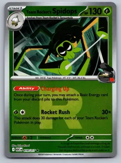 TEAM ROCKET'S SPIDOPS (TEAM ROCKET) 019/217 REVERSE HOLO ASCENDED HEROES NM/M - Image 1