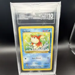 Pokemon Goldeen 53/64 Jungle 1st Edition TAG Graded 10 Regular English 1999 - Image 1