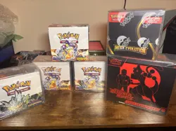 Pokemon Surging Sparks Booster Box, Destined Riv, Twighlight Masq, Mega Evol Lot - Image 1