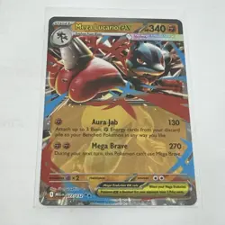 Mega Lucario EX Pokemon TCG 077/132 Mega Evolution Double Rare NM/MT - Image 1