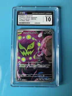 CGC 10 GEM MINT Cynthia's Spiritomb 208/193 Art Rare Mega Dream ex Pokemon - Image 1