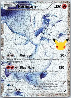 Reshiram 113/114 Celebrations: Classic Collection NM - Image 1