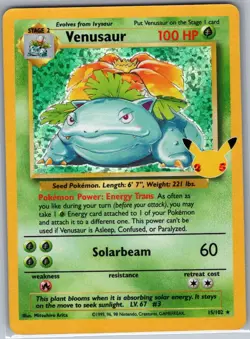 Venusaur 15/102 Holo Celebrations: Classic Collection - Pokemon Card - NM - Image 1