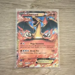 Pokemon Charizard EX black star promo xy17 damaged ungraded raw - Image 1