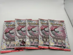 Korean 151 Scarlet & Violet Pack 5x Pokemon Lot - 5 Factory Sealed Booster Packs - Image 2