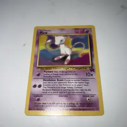 Pokemon TCG: 1999-2000 Vintage Rare -- Mew Promo #8 WOTC Black Star LP - Image 1