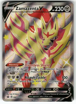 Zamazenta V (Shiny) SWSH293 Holo Promo Sword & Shield Promo Pokemon LP - Image 1