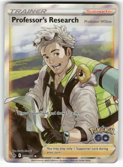 Professor's Research 078/078 Ultra Rare Pokemon GO Pokemon Near Mint - Image 1