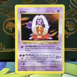 POKEMON JYNX 31 BASE SET SHADOWLESS MP - Image 1