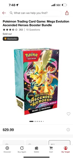 New / Factory Sealed Pokemon Mega Evolution Ascended Heroes Booster Bundle Box - Image 1