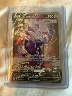 Pokemon Genesect V 255/264 Fusion Strike Alternate Full Art Holo Ultra Rare - Image 1