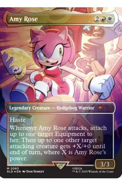 SECRET LAIR SONIC THE HEDGEHOG FRIENDS & FOES RAINBOW FOIL MTG SEALED IN HAND! - Image 5