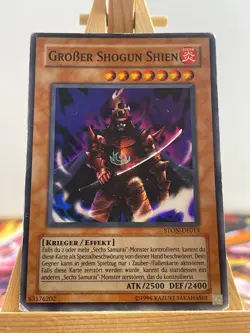 Großer Shogun Shien STON-DE013 Super Rare Deutsch Poor YUGIOH - Image 1