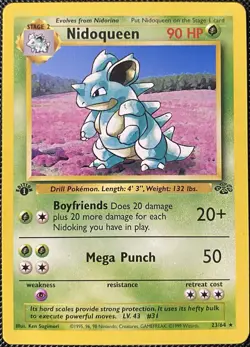 Nidoqueen 23/64 Jungle Regular 1st Edition - Pokemon Card - Image 1
