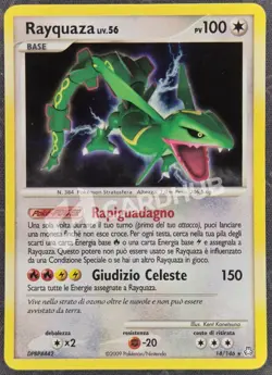 CARTA POKEMON RAYQUAZA LIV.56 14/146 ITA NM LEGENDS AWAKENED TCG CARD - Image 1