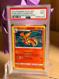 PSA 9 MINT Special Delivery Charizard | SWSH075 Pokemon TCG Promo Card - Image 1