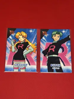 Pokemon 2025 Team Rocket Card Database - Cassidy & Butch Card Set - 2 Card Lot - Image 1
