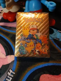 110 Pcs Sealed Pokemon Foil Gold Cards Pack Tcg GX Fan Art - Image 3