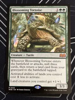1x Blossoming Tortoise (163) Wilds of Eldraine LP MTG Magic the Gathering x1 MKE - Image 1