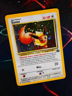 LP Pokemon EEVEE Card BLACK STAR PROMO Set#11 Wizards of the Coast HOLO League#1 - Image 1
