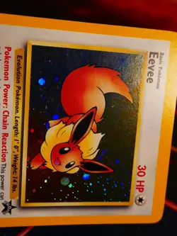 LP Pokemon EEVEE Card BLACK STAR PROMO Set#11 Wizards of the Coast HOLO League#1 - Image 3