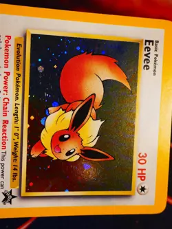 LP Pokemon EEVEE Card BLACK STAR PROMO Set#11 Wizards of the Coast HOLO League#1 - Image 4