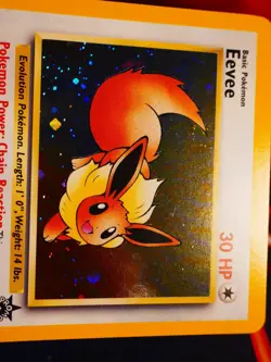 LP/MP Pokemon EEVEE Card BLACK STAR PROMO Set#11 HOLO-SWIRL Foil League WOTC#2 - Image 4