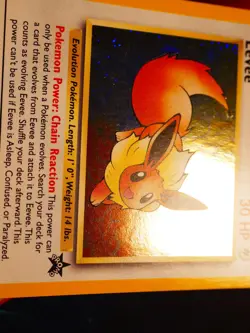 LP/MP Pokemon EEVEE Card BLACK STAR PROMO Set#11 HOLO-SWIRL Foil League WOTC#2 - Image 5
