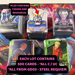🔥 Gundam TCG - Steel Requiem (GD03) – 500 Card Bulk Lot!🔥 - Image 2