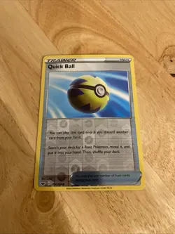 QUICK BALL REVERSE HOLO POKEMON CARD 179/202 SWORD & SHIELD - Image 3