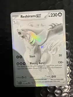 Reshiram EX 173/086 White Flare English Card NM Condition - Image 1