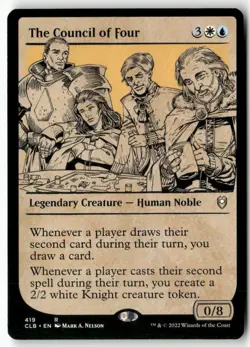 The Council of Four (Showcase) 419 Battle for Baldur's Gate MTG NM - Image 1