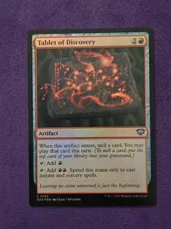 Tablet of Discovery x1 FOIL Secrets of Strixhaven SOS NM MTG - Image 1