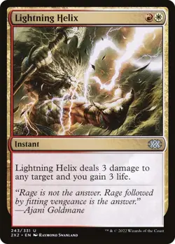 Lightning Helix 243 Uncommon Double Masters 2022 Near Mint - Image 1
