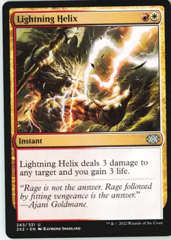 Lightning Helix 243 Uncommon Double Masters 2022 Near Mint - Image 2