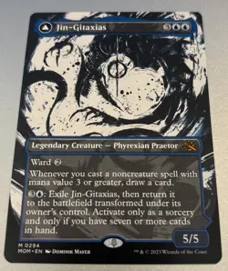 Jin-Gitaxias The Great Synthesis MOM MTG 294 Showcase Borderless - Image 1