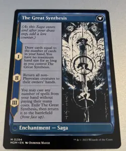 Jin-Gitaxias The Great Synthesis MOM MTG 294 Showcase Borderless - Image 2