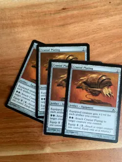x4 MTG Cranial Plating LP Fifth Dawn MTG Magic the Gathering Playset - Image 1