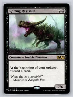 Rotting Regisaur 111 Rare Core Set 2020 Magic: The Gathering Near Mint - Image 1