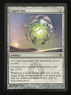 1x MTG Caged Sun - New Phyrexia (NPH) #132 - Magic the Gathering - Image 1