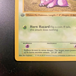 Nidoran M 55/102 1st Edition Shadowless Base Set Regular NM - Pokemon Card - Image 5