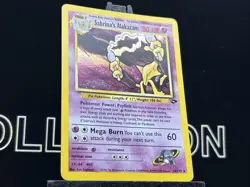 POKEMON SABRINA'S ALAKAZAM HOLO RARE 16/132 GYM HEROES LP - Image 4