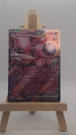 Team Rocket's Mewtwo Ex 081/182 SV10 Destined Rivals Holo Pokemon Card NM - Image 1
