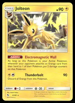 Pokemon Cards Jolteon 23/68 Hidden Fates Rare NM - Image 1