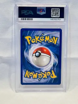 2000 Pokemon Base Set 2 ALAKAZAM Holo #1 PSA 7 NM WOTC SWIRL 💫 - Image 4
