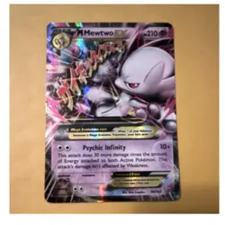 Pokemon TCG M Mewtwo EX Ultra Rare Holo Breakthrough 64/162 210HP - Image 1