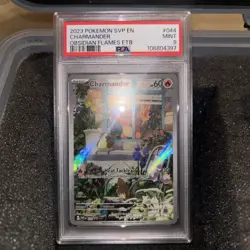 2023 POKEMON OBSIDIAN FLAMES ETB PROMO SVP #044 CHARMANDER PSA 9 - Image 2