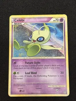 Celebi Legendary Pokemon TCG - 3/102 - Holo - Rare - HGSS: Triumphant LP - Image 1